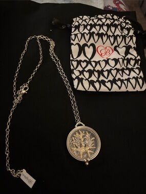 Brighton Silver Two-Tone Sealife Locket Necklace